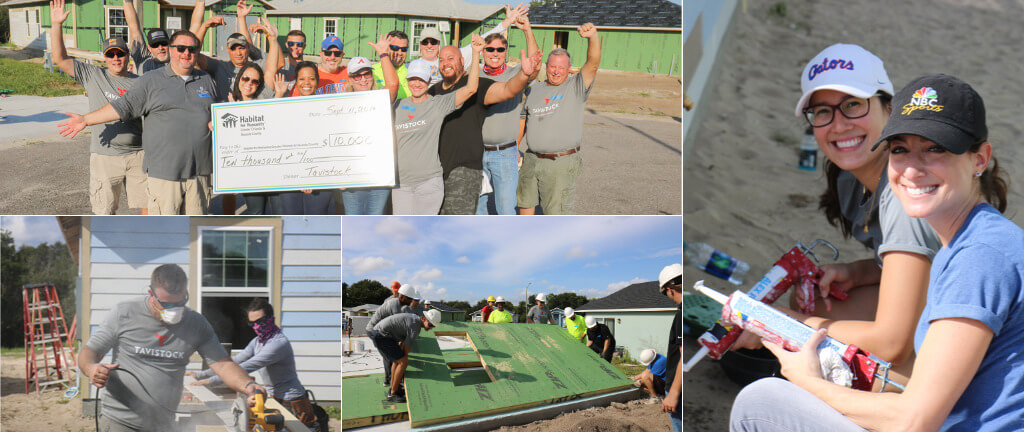 Team Tavistock helps build a home with Habitat for Humanity