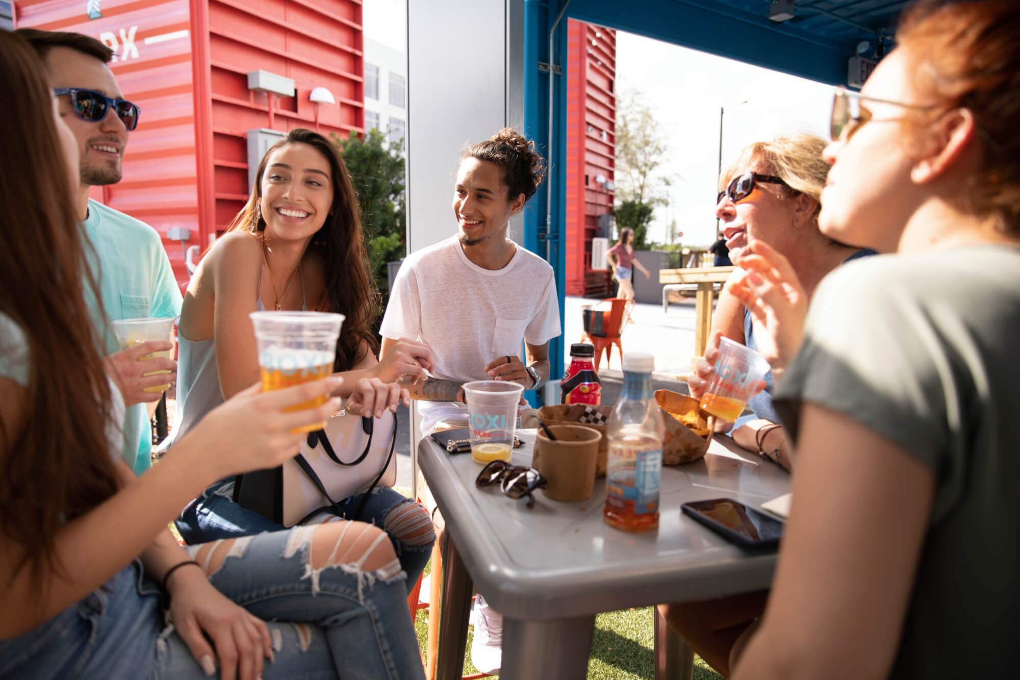 Dining with friends