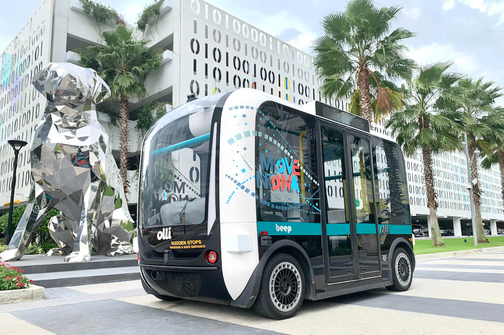 Autonomous electric shuttle called Olli